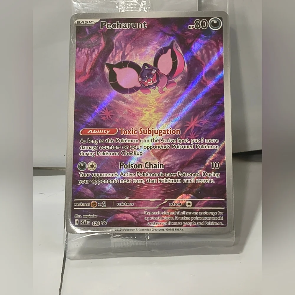 Pecharnut EX Holographic Trading Cards  Set sealed Promo Card